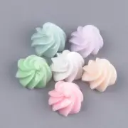 8 Candy Swirl Drops Flatback Fake Bake Hair Bow E21A Aussie Seller