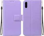 Compatible with Huawei P20 L09C Flip Kickstand case Cover,Compatible with Huawei P20 L09C Magnetic Wallet Case Purple