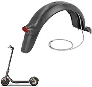 Rear Fender with Hook and Taillight for Segway Ninebot F20 F25 F30 F40 Electric Scooter, Mudguard Set Waterproof Kickscooter Replacement Kit Accessories