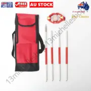 Aluminium Alloy Mini Prism With 4 Poles For Leica Total Station +17.5MM w/bag