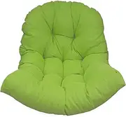 Outdoor Swing Egg Chair Cushion with Backrest & Ties, 10cm Thick Soft PP Cotton Padding, Water-Resistant Polyester Cover for Patio, Garden, Porch Hanging Chairs(Light Green)