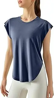 [Generic] T-Shirt Women's Fitness top T-Shirt Yoga top Short Sleeved Gym Running T-Shirt Loose fit