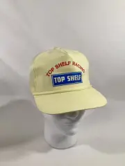 Top Shelf Racing Hat Cap VINTAGE SnapBack Yellow MeshBack Adjustable w/Rope NWOT