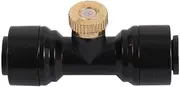3pcs 3/16" Thread Atomization Nozzles Kit with 1/4" Slip Lock Tee Connector 0.2/0.3/0.4/0.5mm Low Pressure Misting Sprayers(0.4mm)