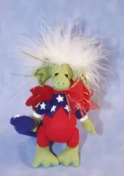 DEB CANHAM "LIBERTY DRAGON" A STARS & STRIPES DRAGON LE 100--SUMMER 2011