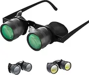 Fishing Binoculars - Professional Hands-Free Glasses for Bird Watching, Sports, Concerts, Theater, and Sightseeing, HD Portable Telescope and Opera Glasses with 2 Polarized Lenses