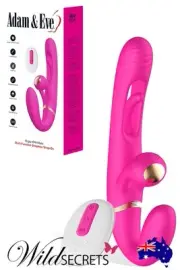 NEW Adam and Eve Orgaz Ohh Matic 9.25 inch Multi Function Strapless Strap On