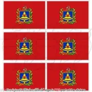 BRYANSK OBLAST Flag Bryanskaya RUSSIA Mobile Cell Phone Mini Stickers 1,6" x6