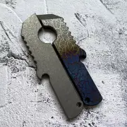 EDC Titanium Alloy Keychain Pry Bar Crowbar Bottle Opener Outdoor Multi Tools