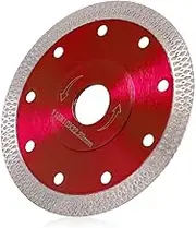 115/125mm 4.5"/5" Super Thin Diamond Saw Blade Dry/Wet Angle Grinder Wheel Disc for Cutting Porcelain Tiles,Granite Marble Ceramics (125/5in, red)