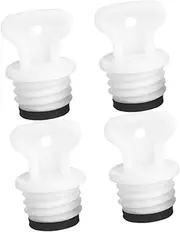 Healeved 4pcs Hot Water Bottle Sealing Cap Pp Hot Water Bottle Filler Plug Rubber White Hot Water Bottle Filler Stopper Hot Water Bottle Leakproof Cap