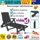 Patio Pool Sun Lounger Reclining Deck Chair Outdoor Day Bed Folding Beach Sunbed
