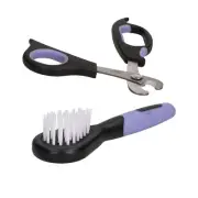 Small Animal Deluxe Claw Trimmer Nail Cutter & Mini Soft Brush Guinea Pig Rabbit