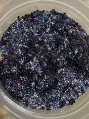 1oz / 28g Bulk 3D Midnight Star 3mm Galaxy Purple Green Glitter Nail Art Tumbler