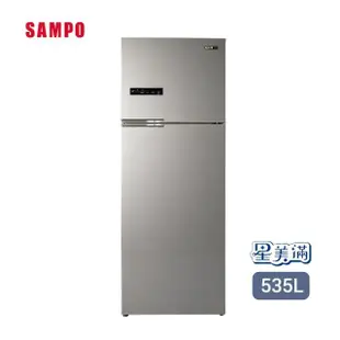 【SAMPO 聲寶】480公升一級變頻系列極光鈦雙門冰箱(SR-C48D-Y9)