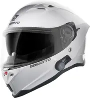 Bogotto H153 BT Bluetooth Helmet, white, Size XS for Men