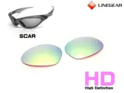 LINEGEAR HD Turquoise Blue - Non Polarized Lens for Oakley Scar [SC-HD-TB]