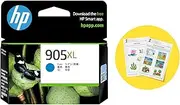 HP 905XL Genuine Original Cyan Ink Printer Cartridge works with HP OfficeJet 6950 All-in-One, HP OfficeJet Pro 6960 All-in-One, HP OfficeJet Pro 6970 All-in-One (T6M05AA)