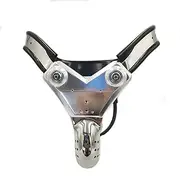 HCUDFN SM Stainless Steel Men's Underwear Chastity Belt Sex Toys Cock Cage Penis Lock Bondage Erotic Costumes for Men Couples(Waist 82~88cm)