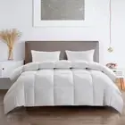 Serta Down Comforter King Size Goose Feather Blend Fill Warmth Solid in White