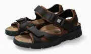 Mephisto Shark Fit Dark Brown/Black Waxy Sandal Men's EU sizes 40-48 NEW!!!