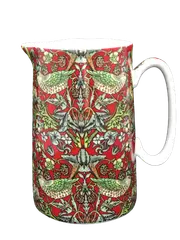 Fine China Milk Jug Strawberry Thief Design 18cm Heritage Brand New 1000ml 34oz