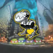 Ninja Turtles Mouser Metallic Effect Sticker