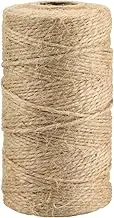 KINGLAKE Natural Jute Twine String 328 Feet for Arts Crafts, Gift Wrapping, Christmas, Packing - Durable String