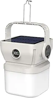Solar Portable Camping Light,LED Camping Light | Rechargeable Foldable Fishing Lamp, Flashlight Gear for Hiking Backpacking Tent Outdoor Activities