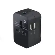 1500W 6A Dual USB Port Universal International Plug Fast Charging Adapter For iPhone XS 11Pro Huawei P30 Pro Mate 30 Xiaomi Mi9 9Pro 5G