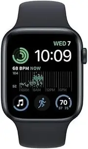 Apple Watch SE (2nd Gen) [GPS + Cellular 40-mm] with Aluminum Case with Midnight Sport Band S/M (Renewed)