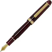PLATINUM Century Gold Trim Bourgogne Japanese Fountain Pen - Red/0.34-0.44mm/Handmade/14K Gold Nib/Gift Box/Fountain Pen PNB15000-71M - #3776