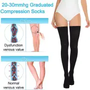 20-30 mmHg Thigh High Medical Compression Socks Women Men Varicose DVT Stockings