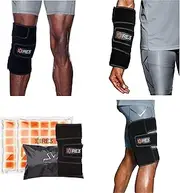RE3 Knee Ice Pack for After Surgery – Cold Compression Wrap for Knee Replacement, ACL & MCL Recovery, Torn Meniscus | Hands-Free Ice Therapy | 2X ICECORE™ Inserts for up to 3 Hours of Cold Relief