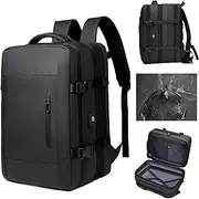 [LuLuanping] Hand Luggage Backpack, 45 x 32 x 15 cm Travel Backpack Airplane, Travel Backpack Small Hand Luggage Bag, Carry On Luggage Travel Backpack Travel Bag with Separate Compartment for Wet