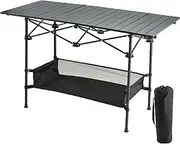 Outdoor Folding Portable Picnic Camping Table Easy Carry Folding Table with Storage Bag Heavy Duty for RV BBQ Cooking Indoor Outdoor Party Patio Picnic