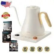 Premium Gooseneck Kettle - Stainless Steel Electric Kettle, 0.9L with Temp Hold