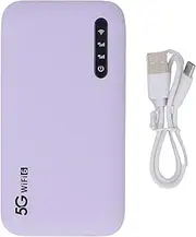 5G Portable Hotspot, WiFi6 High Speed Travel Router with Nano SIM Card Slot, 2.77Gbps DL 1.25Gbps UL 16 Devices Capacity, Home 5G Mobile Hotspot