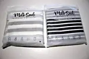 2-PACK MILK SNOB THE ORIGINAL 5-IN-1 COVER GREY STRIPED + PLUS BONUS COVER