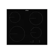 Chef 60cm 4 Zone Ceramic Cooktop - Black