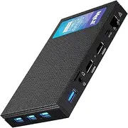 MeLE Quieter3Q Fanless Mini PC Windows 11 Pro Celeron N5105 Small Desktop Computer 8G LPDDR4 256G ROM Micro Form Factor PC Support WiFi 6,BT 5.2,Gigabit Ethernet,Dual 4K HDMI for Office/Home/Business