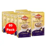 Moccona Vanilla Mocha Coffee Cadbury 80 Pack