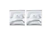 2x Barcraft Adjustable 18.5cm Wrap Around Wine Cooler Bottle Chill Sleeve Silver