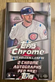 2015 Topps Chrome Baseball Sealed Hobby Box