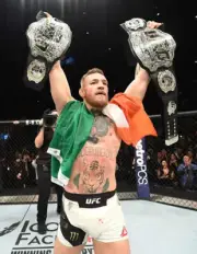 Conor McGregor after Knocking Out Eddie Alvarez at UFC 205 7x5 Photo