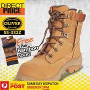 Oliver Work Boots 55332z Wheat Steel Toe Cap With Scuff Cap Safety Work Boots