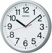 SEIKO Wall Clock Analog Silver Metallic KX230S From Japan