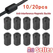 10PCS Clip-on Ferrite Ring Cable Clips Core RFI EMI Noise Suppressor Filter 5MM