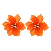 Veile Studios Woven Resin Flower Bohemian Vintage For Women Earrings
