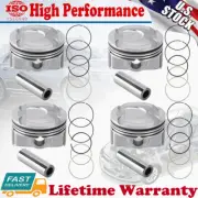 For 2012-2016 Hyundai Kia Accent Rio 1.6L DOHC 4 x Piston & Rings kit Oversize (for: Hyundai)